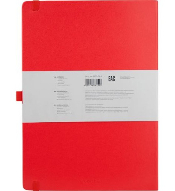 Книга записна Partner Grand, 210*295, 100 арк, кліт, червона