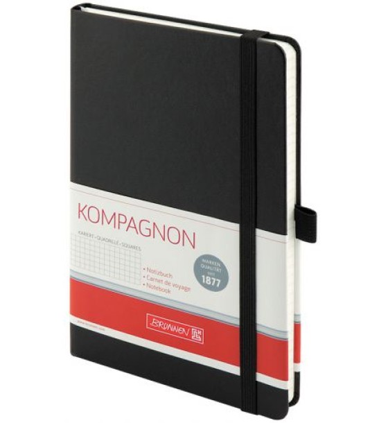 Книга записна Компаньйон чорн. А5 клітинка