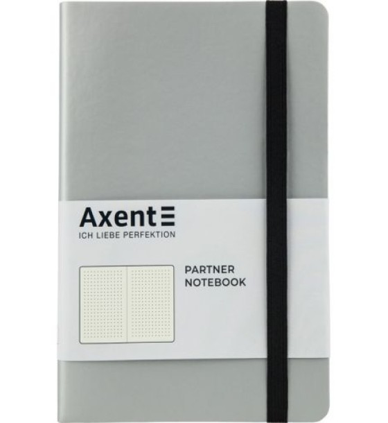 Книга записна Partner Soft, 125*195, 96арк, крап, срібляста