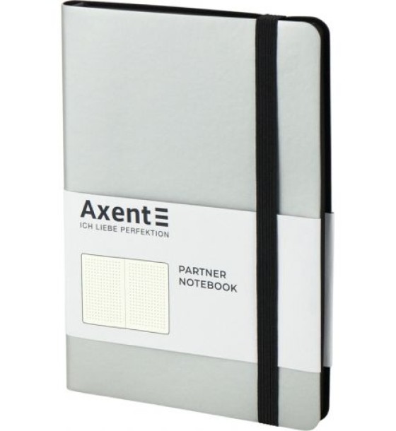 Книга записна Partner Soft, 125*195, 96арк, крап, срібляста