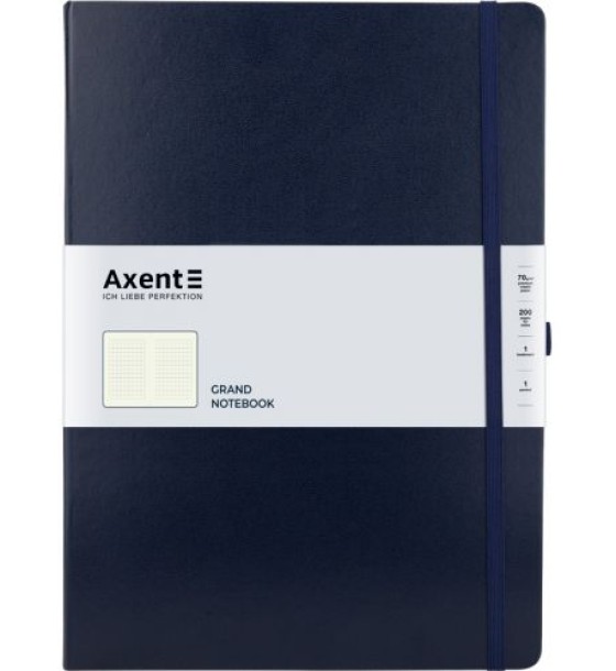 Книга записна Partner Grand, 210*295, 100 арк, кліт, синя