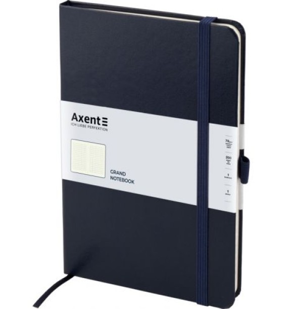 Книга записна Partner Grand, 210*295, 100 арк, кліт, синя