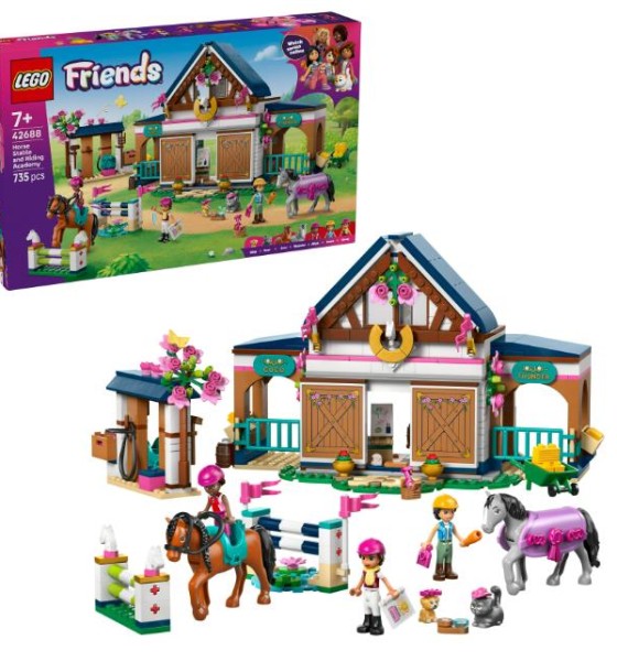 Конструктор LEGO Friends Кінна стайня і академія верхової їзди (42688)