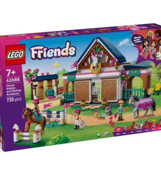 Конструктор LEGO Friends Кінна стайня і академія верхової їзди (42688)