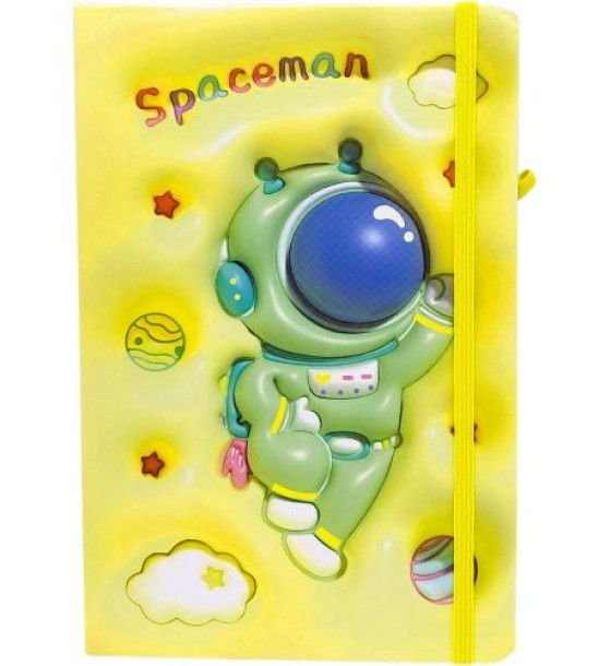 Блокнот "SPACEMAN" тверда обкладинка, А5 (ЖОВТИЙ)