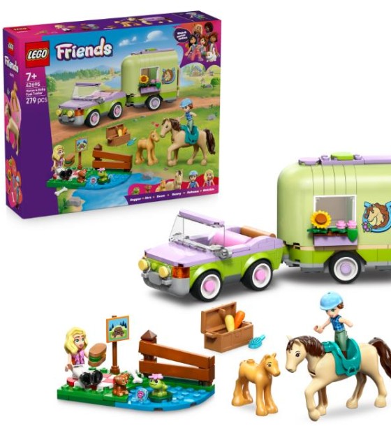 Конструктор LEGO Friends Причіп для коня й лошати (42695)