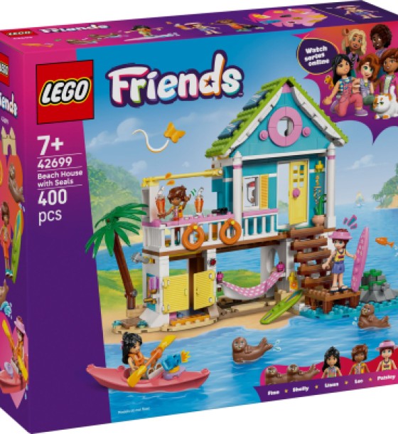 Конструктор LEGO Friends Пляжний будиночок з морськими котиками (42699)