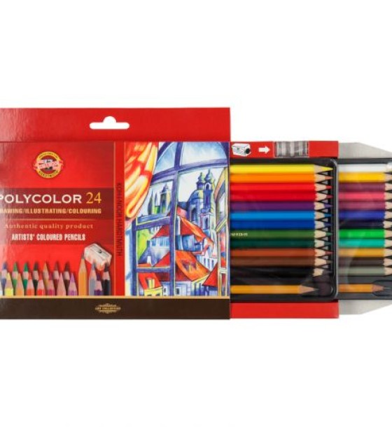Олівці кольор. художні POLYCOLOR, 24 кол., карт. уп.