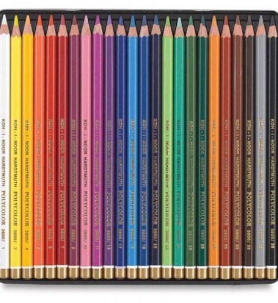 Олівці кольор. художні POLYCOLOR, 24 кол., мет.уп.