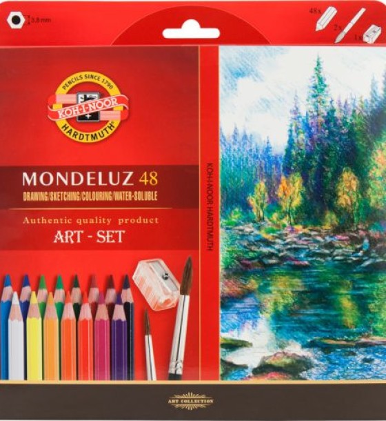Олівці кол. аквар. Mondeluz, 48 шт.