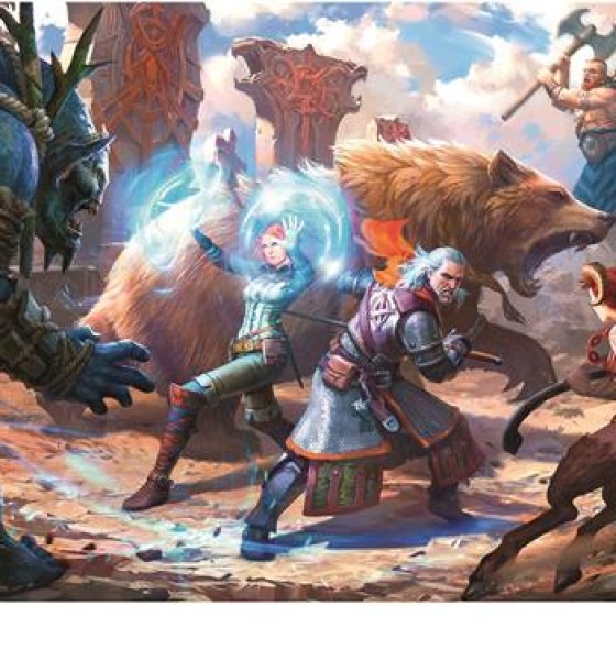Пазл GoodLoot Witcher: Geralt & Triss in Battle 1000 елементів (5908305233619)