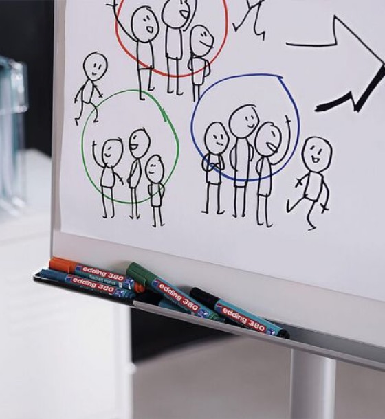 Маркер Flipchart e-380/04 набір 4 шт (блістер PVC)