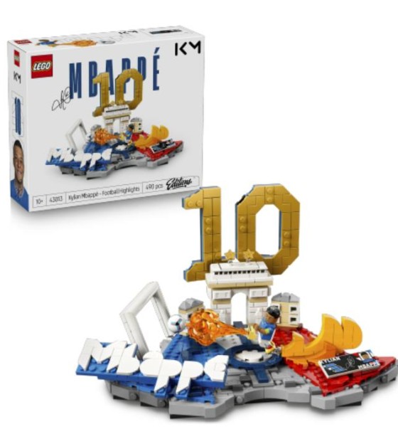 Конструктор LEGO Editions Football Кіліан Мбаппе — найкращі моменти футбольних матчів (43013)