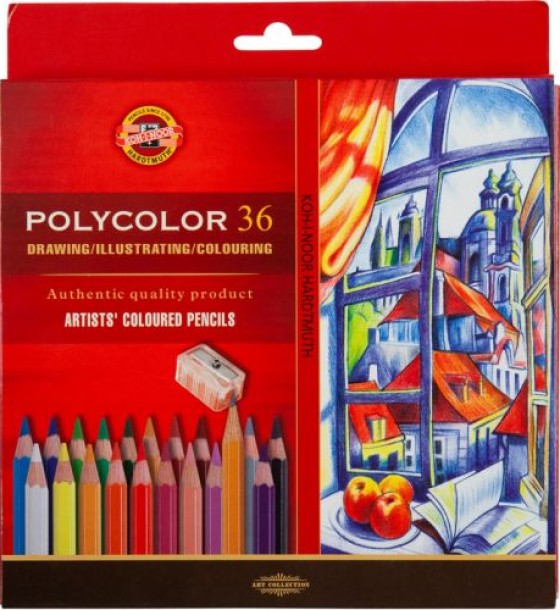 Олівці кольор. художні POLYCOLOR, 36 кол., карт. уп.
