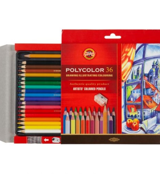 Олівці кольор. художні POLYCOLOR, 36 кол., карт. уп.