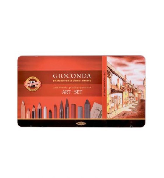 Набір художній GIOCONDA 8891, 39 предметів,мет.уп.