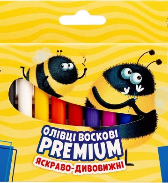 Олівці воскові Преміум 12 кольорів
