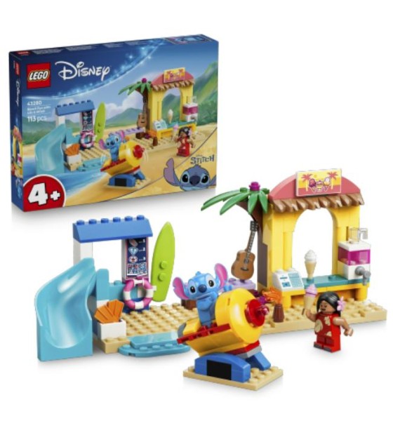 Конструктор LEGO Disney Веселощі на пляжі з Ліло і Стічем (43280)