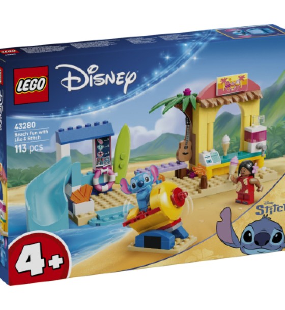 Конструктор LEGO Disney Веселощі на пляжі з Ліло і Стічем (43280)