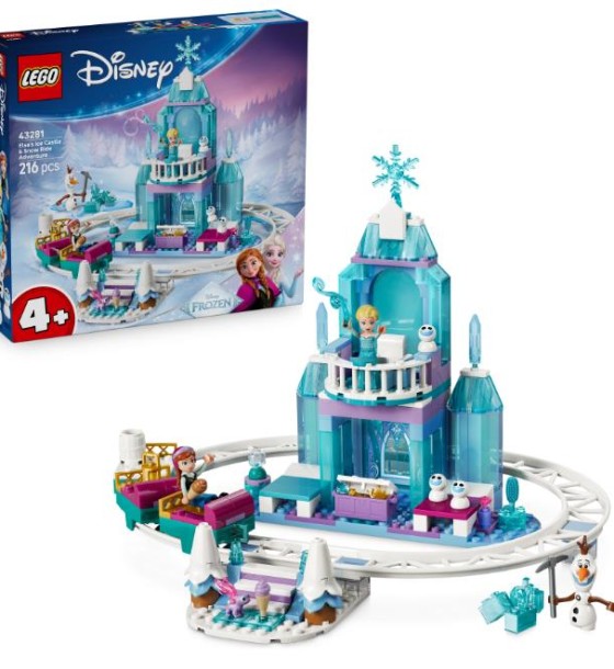 Конструктор LEGO Disney Princess Крижаний палац Ельзи та веселе катання на санчатах (43281)