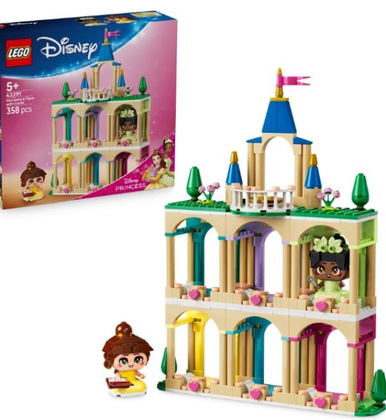 Конструктор LEGO Disney Princess Мініпринцеси Бель і Тіана з замком (43291)