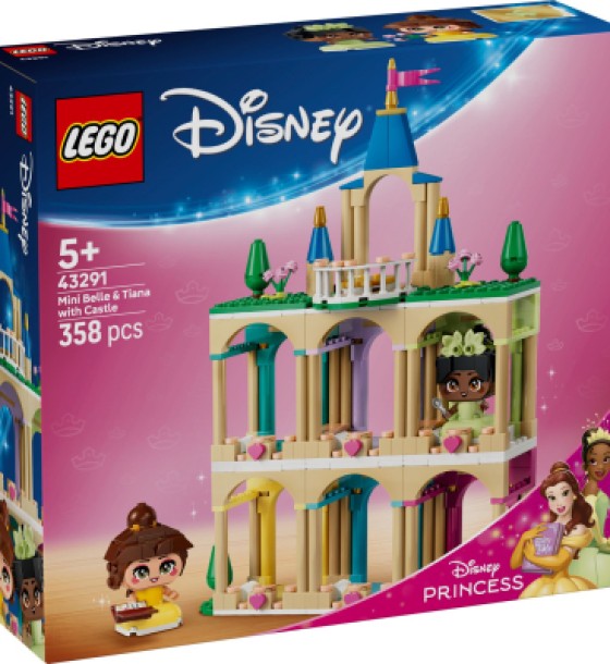 Конструктор LEGO Disney Princess Мініпринцеси Бель і Тіана з замком (43291)