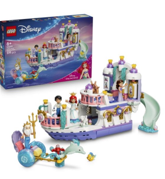 Конструктор LEGO Disney Princess Королівський весільний човен Аріель (43299)