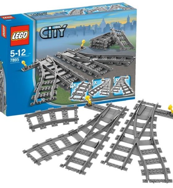 Конструктор LEGO City Залізничні стрілки 8 деталей (60238)