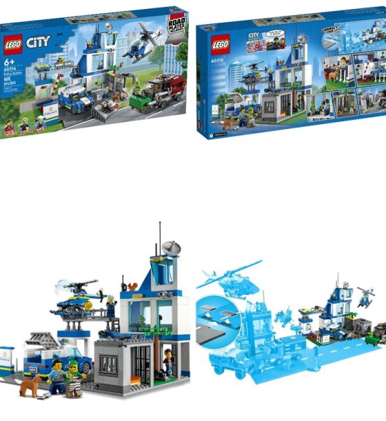 Конструктор LEGO City Поліцейська ділянка 668 деталей (60316)