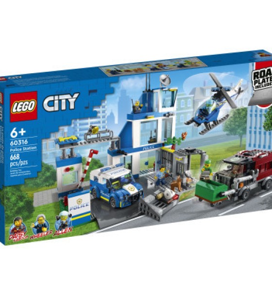 Конструктор LEGO City Поліцейська ділянка 668 деталей (60316)