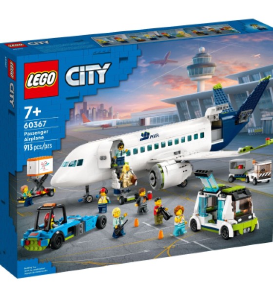 Конструктор LEGO City Пасажирський літак 913 деталей (60367)