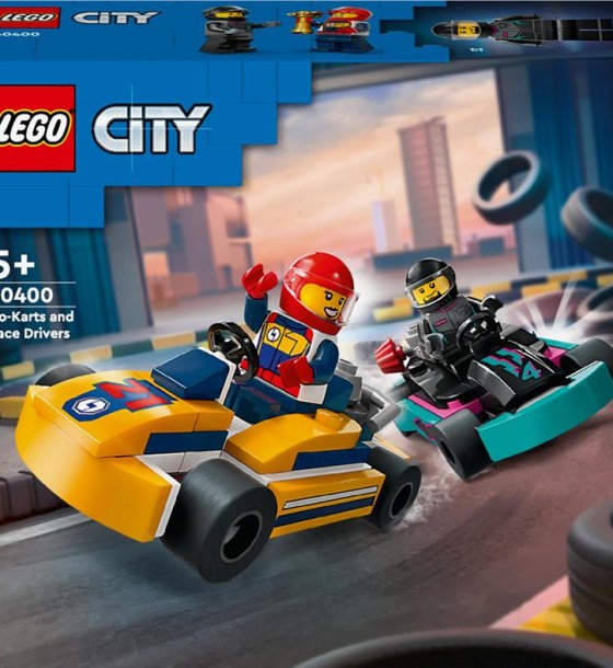 Конструктор LEGO City Картинг і гонщики 99 деталей (60400)