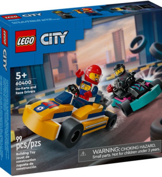 Конструктор LEGO City Картинг і гонщики 99 деталей (60400)