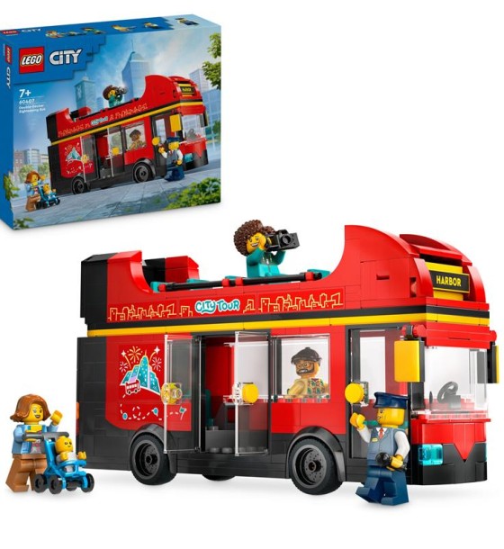 Конструктор LEGO City Червоний двоповерховий екскурсійний автобус (60407)