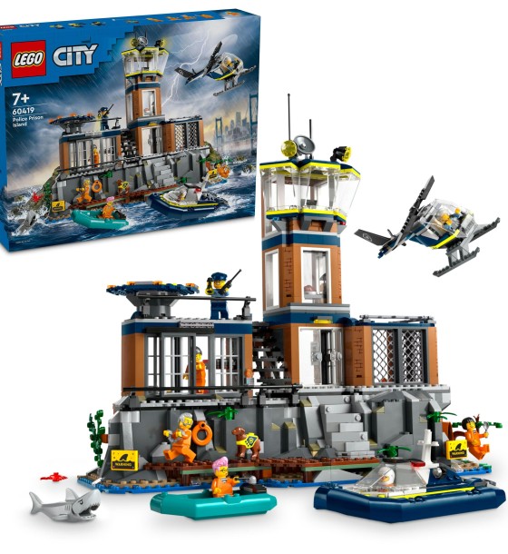Конструктор LEGO City Поліцейський острів-в'язниця 980 деталей (60419)