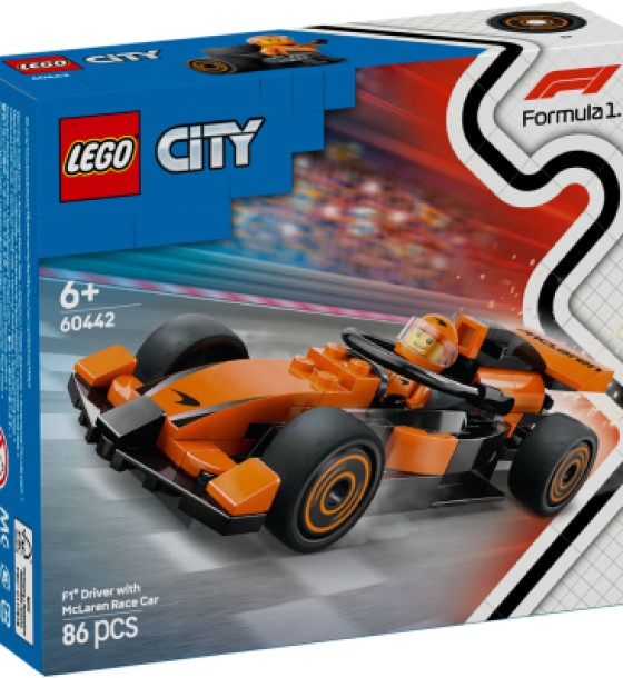 Конструктор LEGO City Пілот F1 з автомобілем для перегонів команди McLaren (60442)
