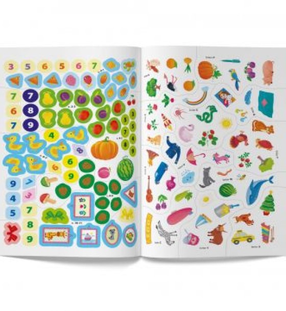 Книга "English ABC. 128 розвивальних наліпок" (укр)