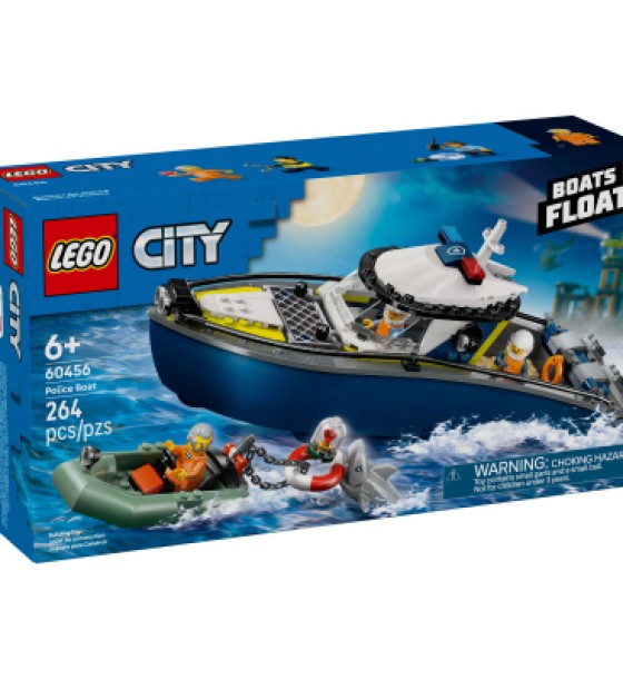 Конструктор LEGO City Переслідування на поліцейському катері (60456)