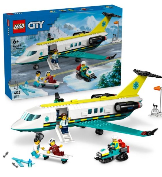 Конструктор LEGO City Літак швидкої медичної допомоги (60465)