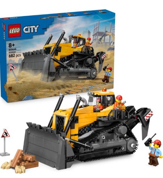 Конструктор LEGO City Жовтий бульдозер (60466)
