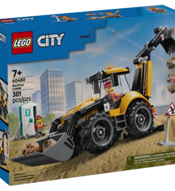 Конструктор LEGO City Жовтий екскаватор-навантажувач (60480)