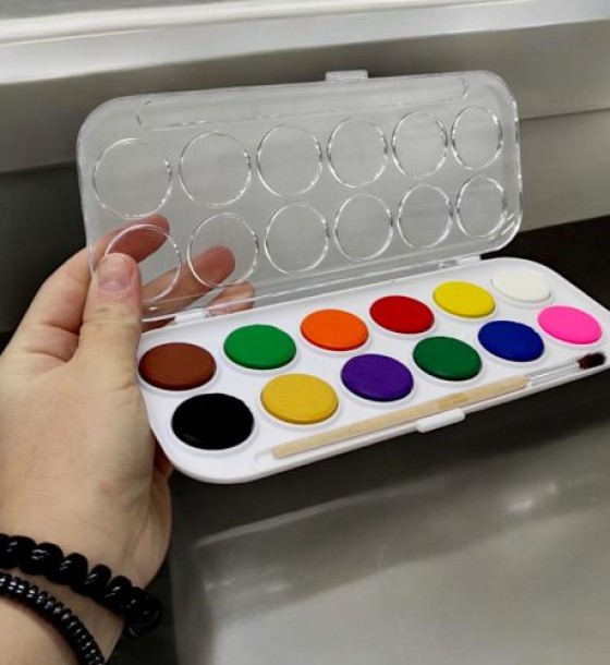 Фарба акварель "Color ran", 12 кольорів