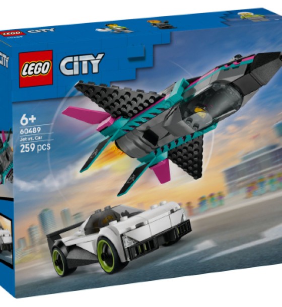 Конструктор LEGO City Реактивний літак проти автомобіля (60489)