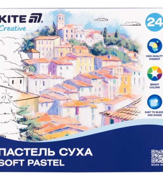 Пастель суха, 24 кольори Creative