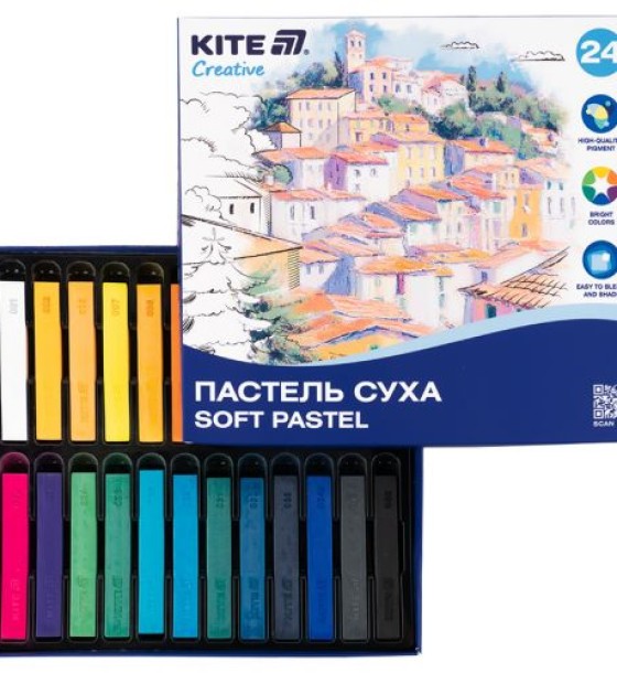 Пастель суха, 24 кольори Creative