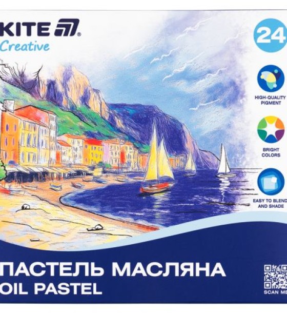 Пастель масляна, 24 кольори Creative