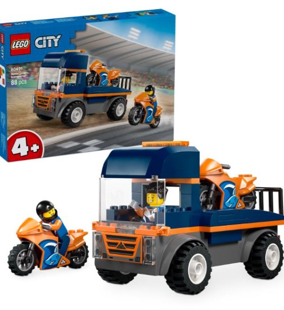 Конструктор LEGO City Транспортер мотоциклів (60491)
