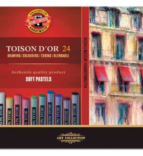 Крейда-пастель TOISON D'OR, 24 кол.