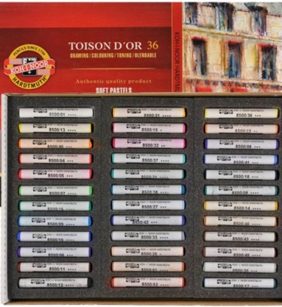 Крейда-пастель TOISON D'OR, 36 кол.