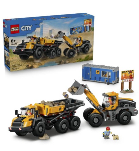 Конструктор LEGO City Самоскид і фронтальний ковшовий навантажувач (60494)
